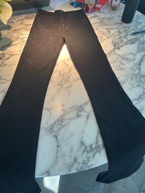 7 For All Mankind Women's Black Flared Jeans